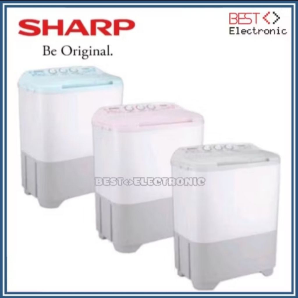 Mesin Cuci 2 Tabung Sharp 8 Kg ES-T90MW EST90MW ES T90MW EST 90MW