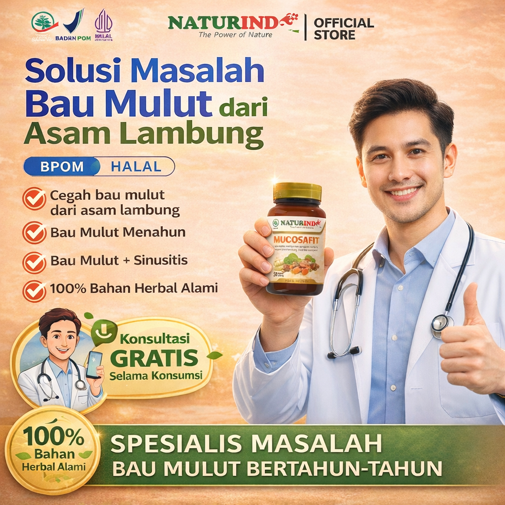 Obat Bau Mulut Penghilang Bau Mulut Herbal Bau Mulut Menahun Mucosafit