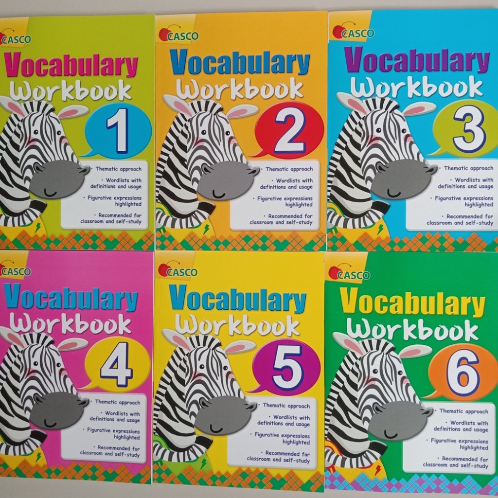 BUKU PRIMARY ENGLISH VOCABULARY WORKBOOK 1/2/3/4/5/6 (CASCO)