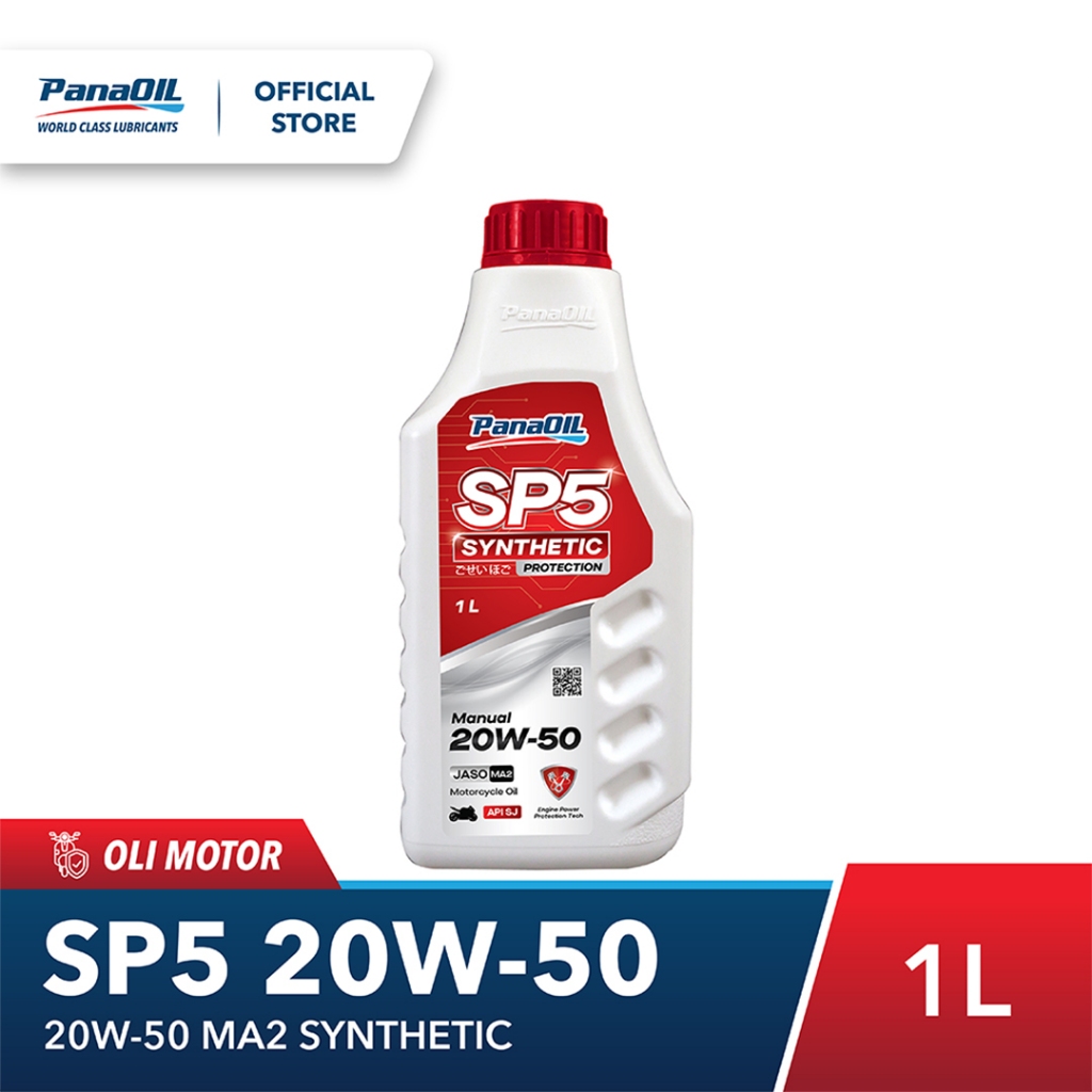 Oli Motor Panaoil SP5 Synthetic Manual 20W-50 API SJ JASO MA2 1L