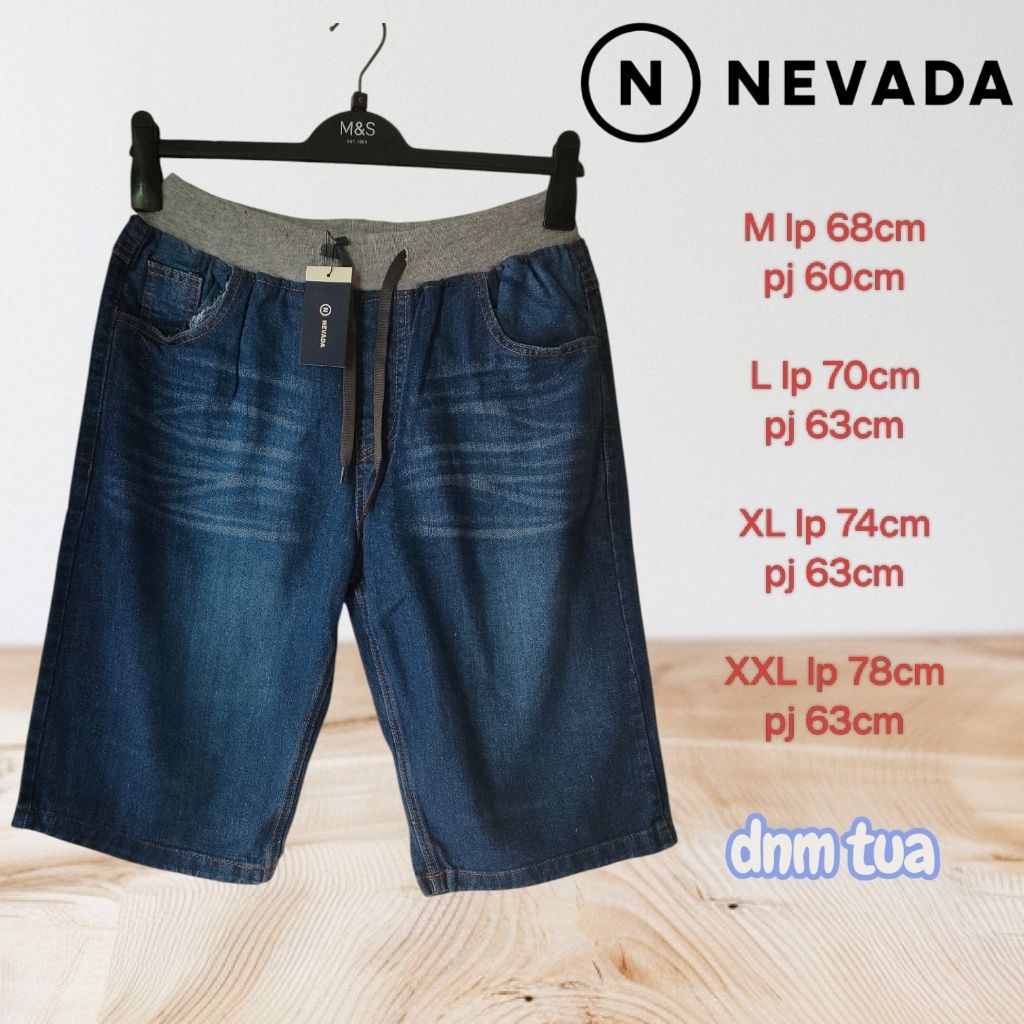 CELANA PENDEK COWOK DEWASA JEANS NEVADA