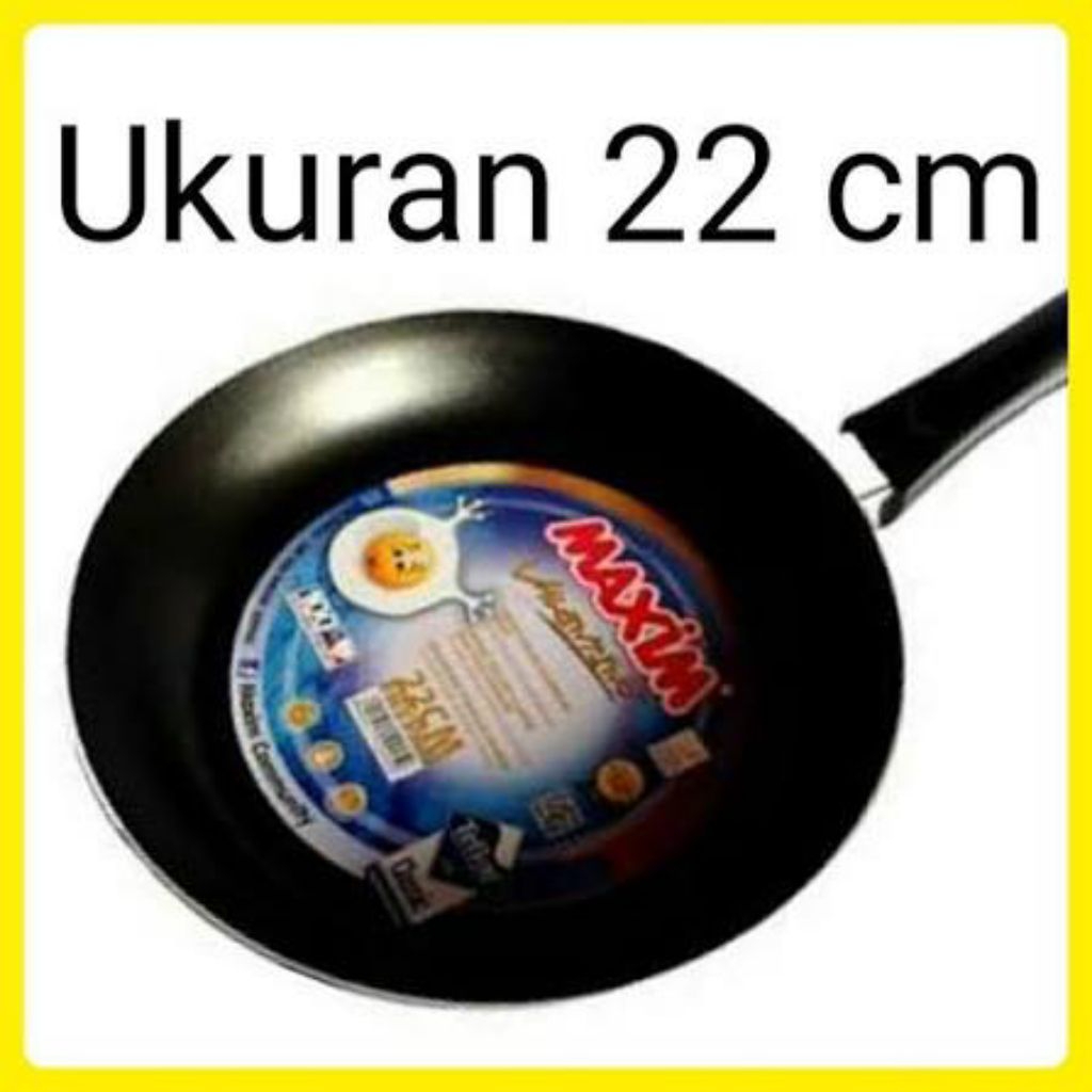 Teflon Maxim 22cm | Telfon Anti Lengket | Frypan Maxim Valentino 22cm