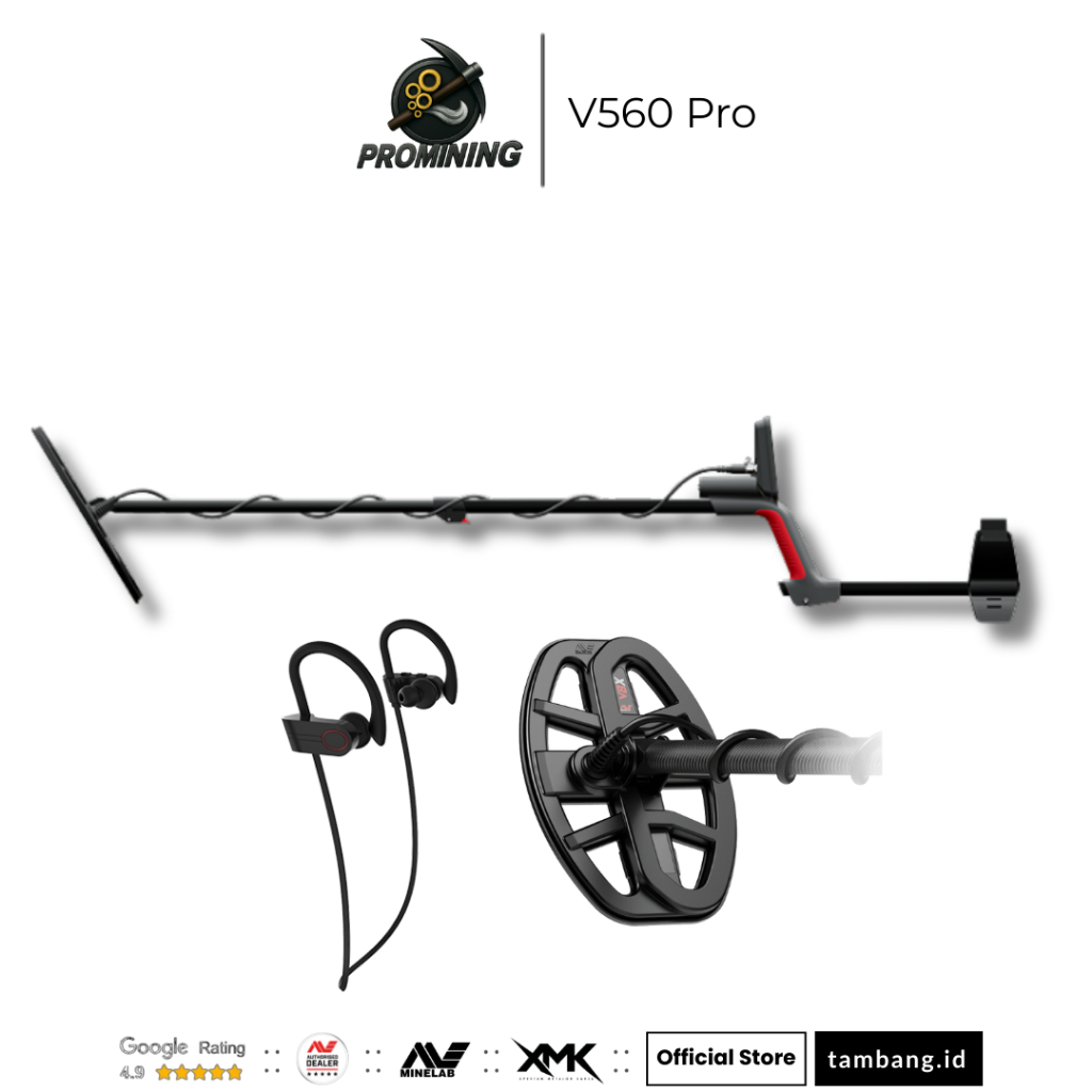 Minelab Vanquish 560 Pro Pack Metal Detektor Waterproof