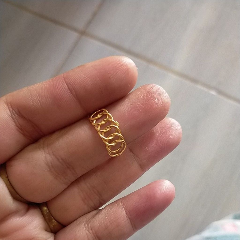 Cincin rantai asli koin 91