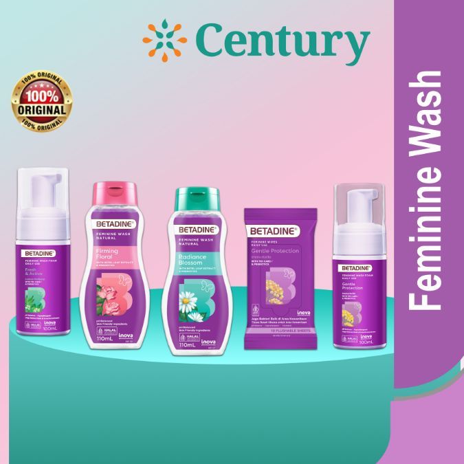 Betadine Feminine Wash Hygiene / Betadine Variant /  Fresh&Active / Solution Hygiene / Betadine Wipe