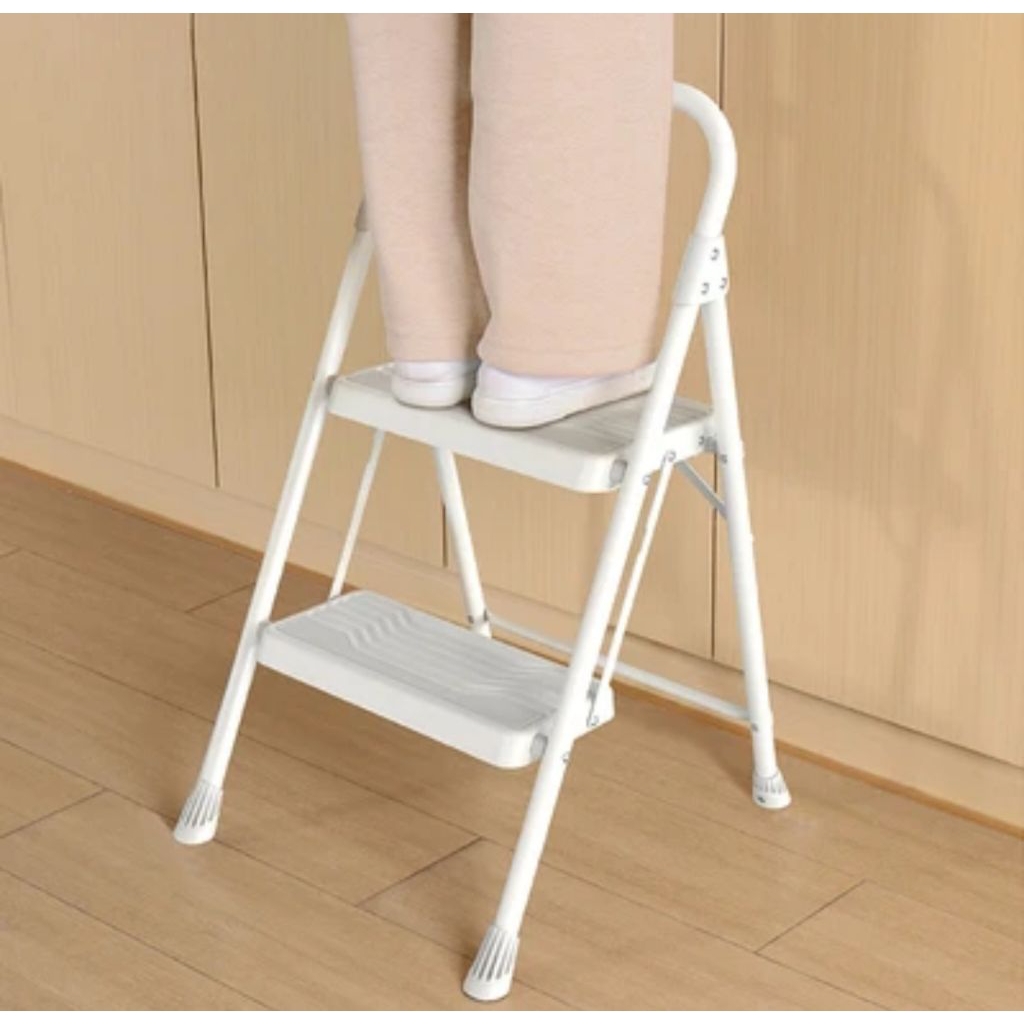Tangga Lipat Aluminium 2 Step - Putih