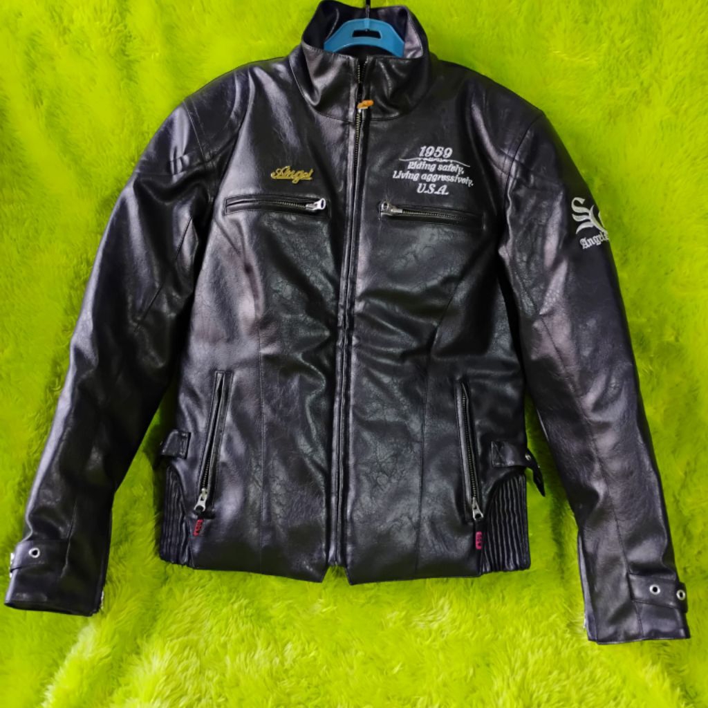 Jaket Riding Simpson - Angel Hearts Leather Original