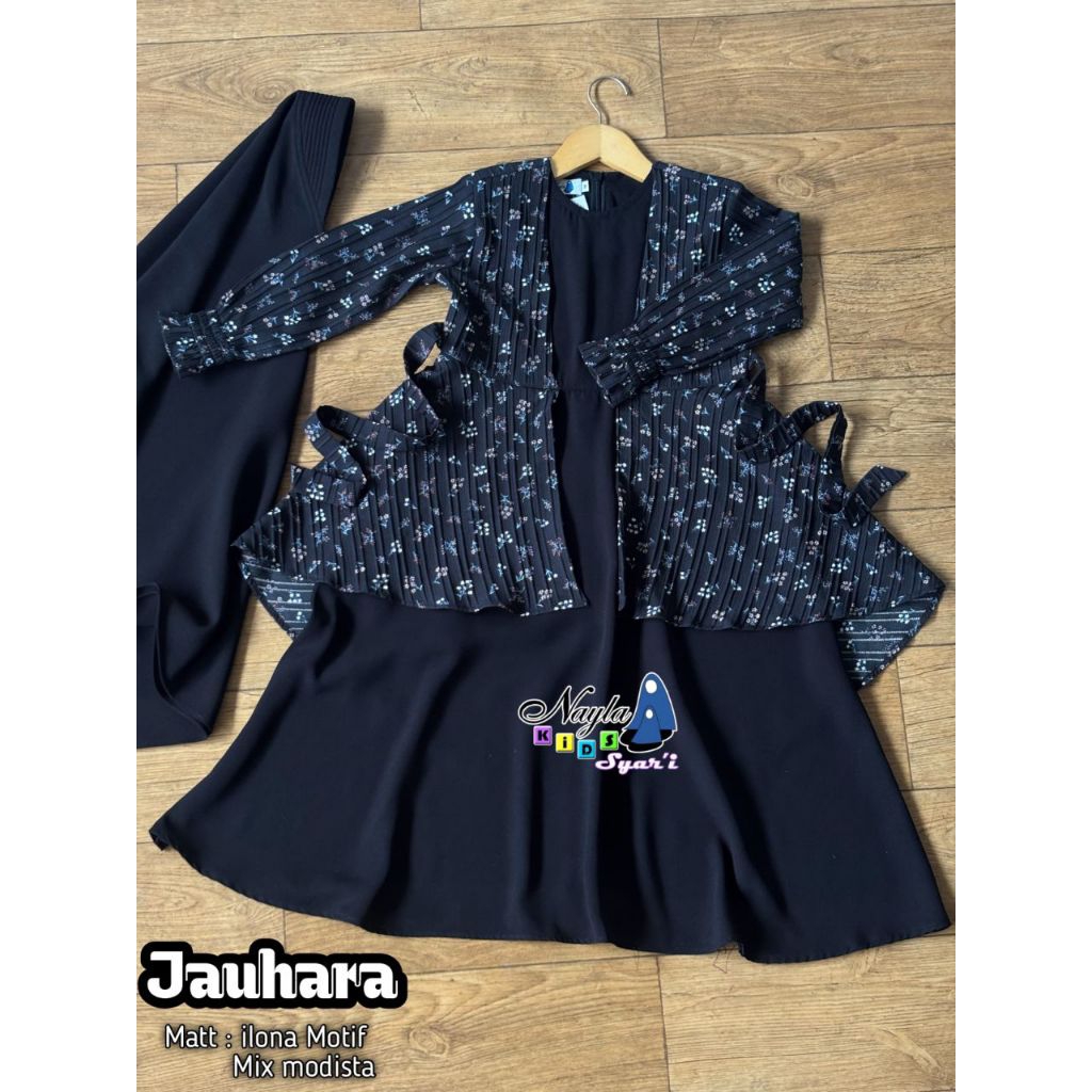 Gamis anak set jilbab, Gamis anak terbaru, gamis anak syari JAUHARA Series by Nayla Kids