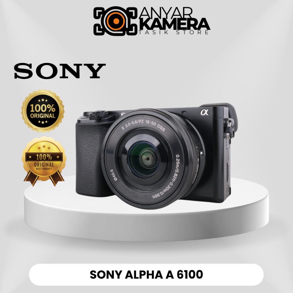 Kamera Sony Alpha A6100 Body Only | Kamera Mirrorles Sony A6100 Kit 16-50mm / Sony A6100 Kit BO