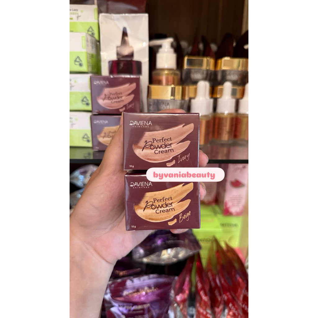DAVIENA SKINCARE BEDAK BASAH PERFECT POWDER CREAM 10GRAM | DAVIENA BEDAK BASAH GLOWING DAY CREAM