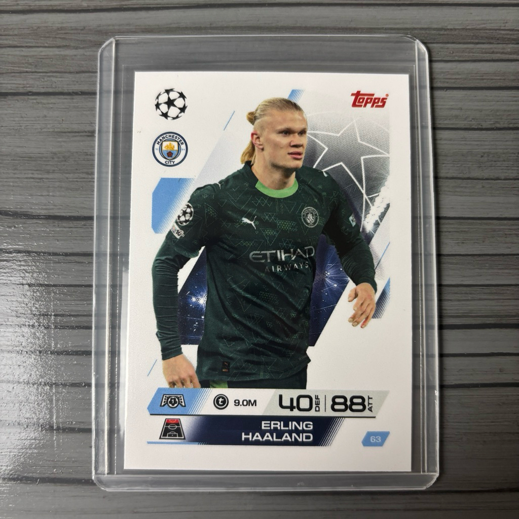 Kartu Bola Haaland Match Attax 2025 2026 Manchester City