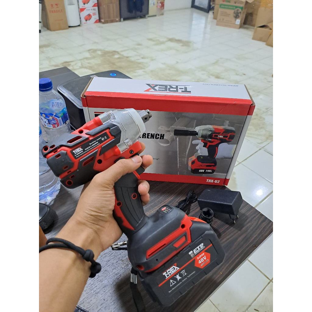 TERBARU GIMPET IMPACT WRENCH 48V 35ON / M CORDLESS GIMPET Impact Wrench Baterai