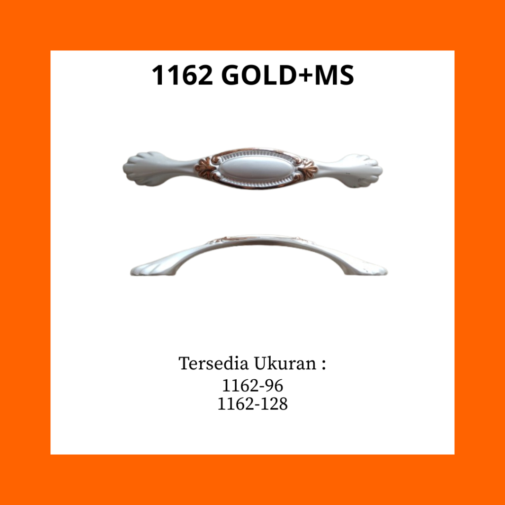 Handle 1162 GOLD+MS | Handle Tarikan Laci | Tarikan Pintu Laci Minimalis