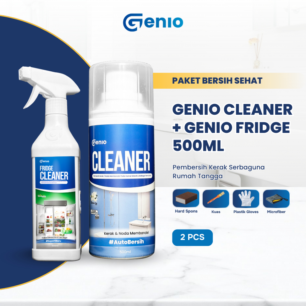 GENIO Paket Bersih Sehat - Cleaner & Fridge Cleaner 500ml
