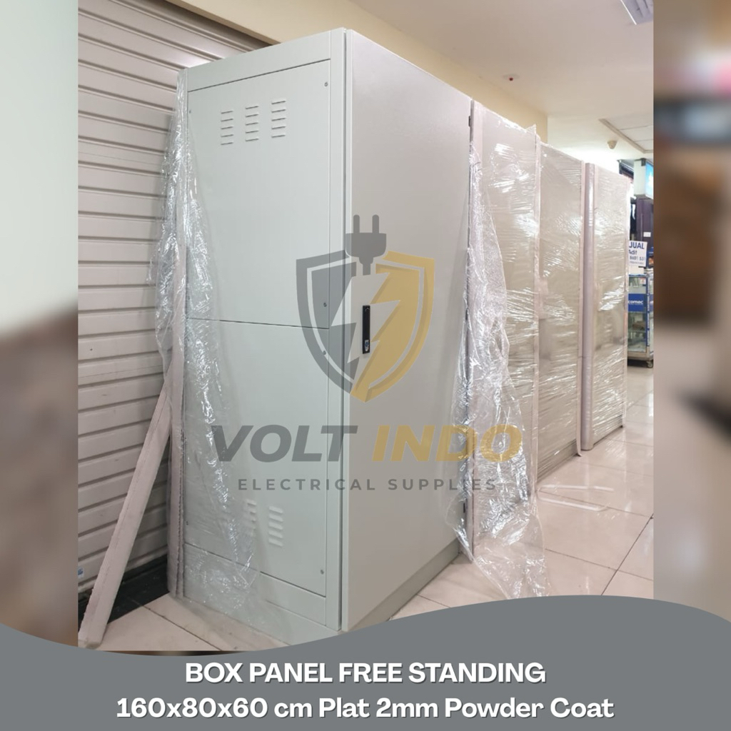 BOX PANEL LISTRIK FREE STANDING 160x80x60 cm Plat 2mm Powder Coat IP65