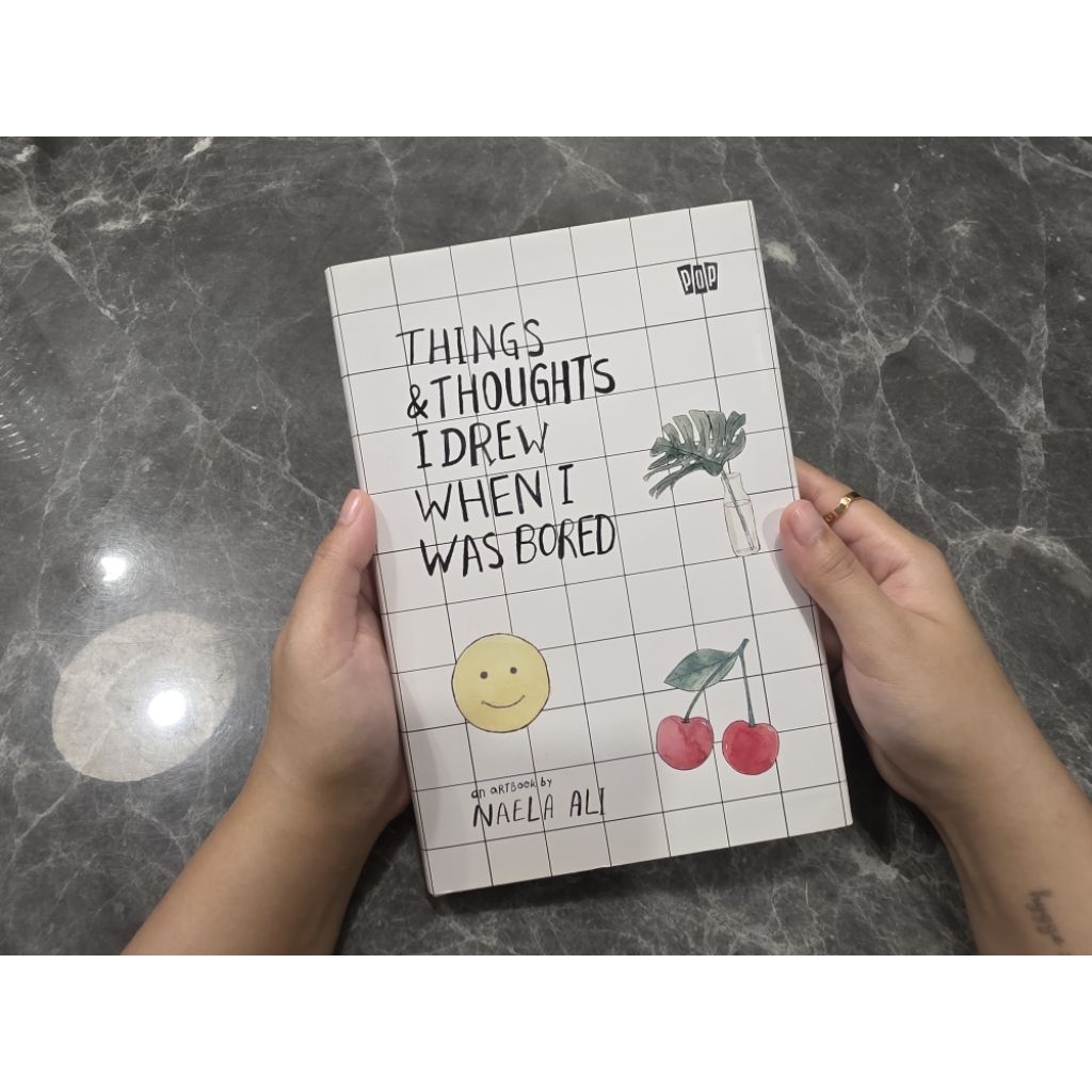 Artbook Things and Thoughts I Drew When I Was Bored by Naela Ali (Preloved Pemakaian Pribadi)
