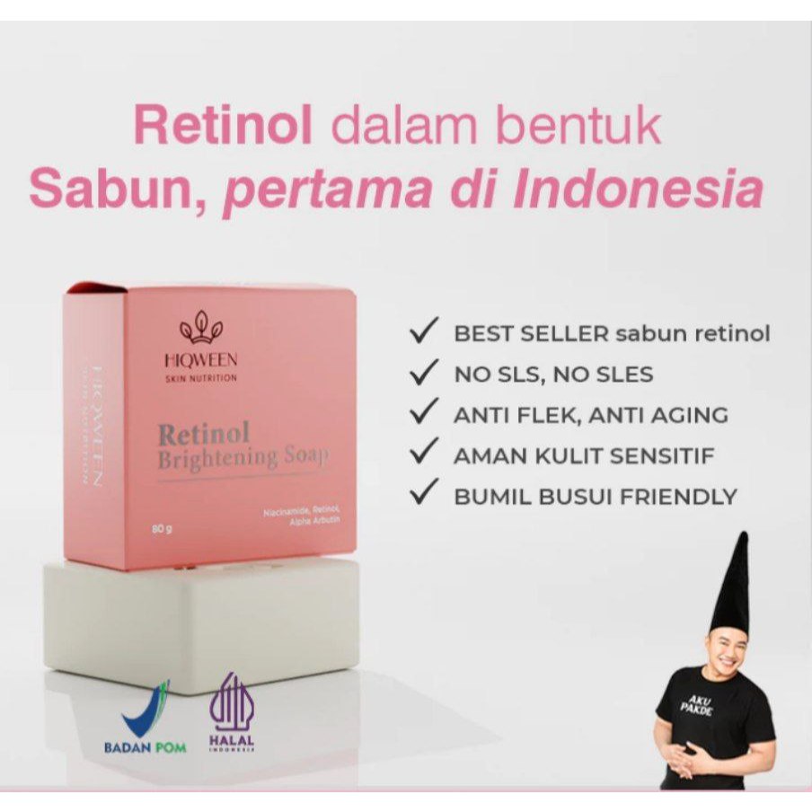 RETINOL BRIGHTHENING SOAP sabun flek dosting NS