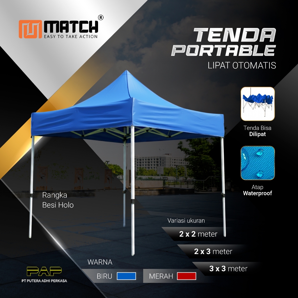 Tenda lipat 3x3 /Tenda Jualan 2x2/Tenda Bazar 2x3 Outdoor/Tenda Pameran/Tenda Gazebo Otomatis