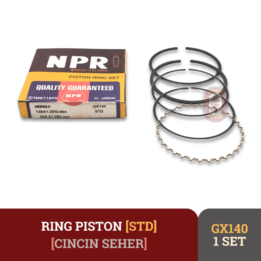 RING PISTON GX140 RING PISTON SEHER MESIN PENGGERAK GX140 NPR