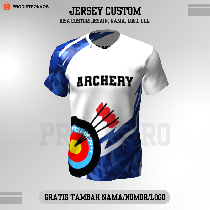 Kaos Jersey Panahan Archery Bisa Custom - Jersey Panahan Motif Abstrak 189