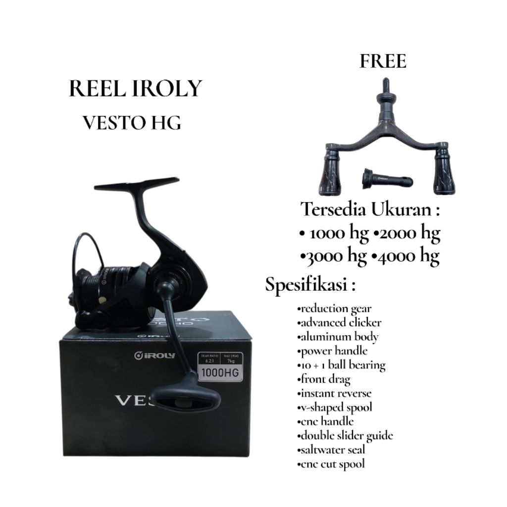 REEL IROLY VESTO 2000HG