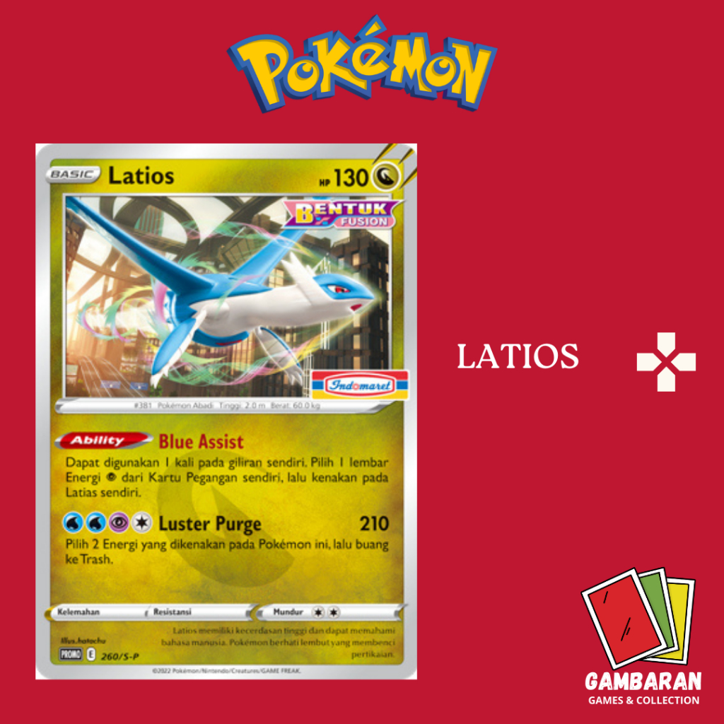 Latios Promo Indomaret 0260/S-P Kartu Pokemon Indonesia TCG
