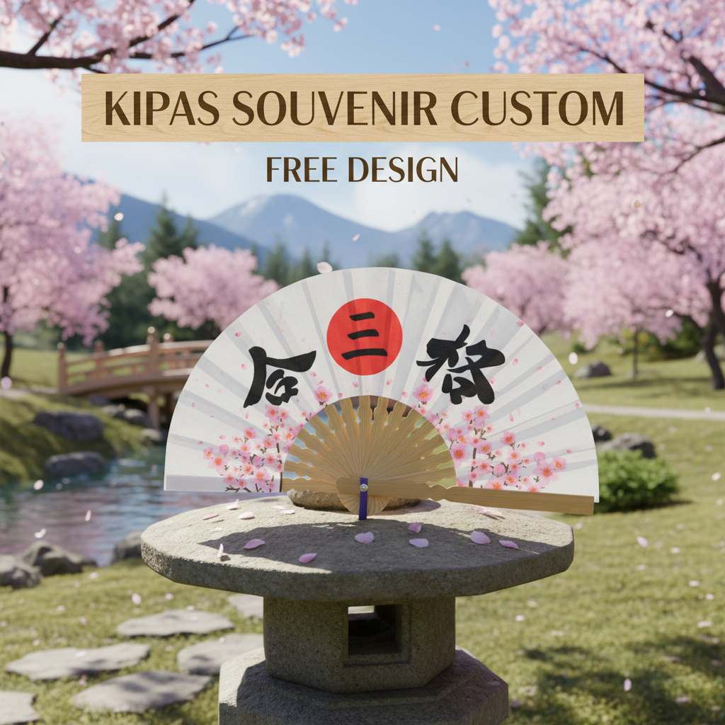 Kipas Lipat Custom/Souvenir Kipas Lipat/Kipas Lipat Tangan