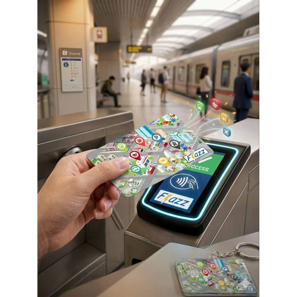 Kartu Flazz BCA Gen 2 Design City Map / kartu toll /e toll murah