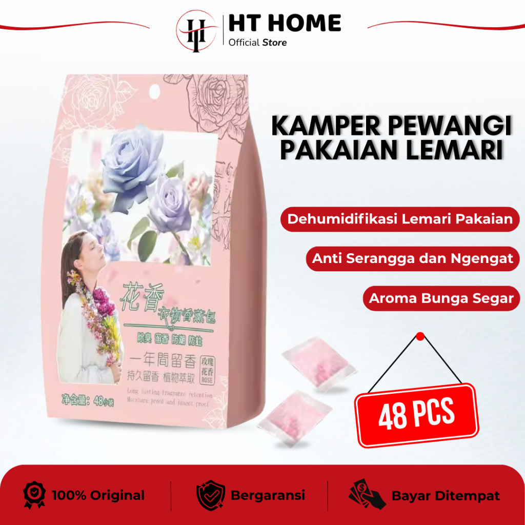 Kamper Pewangi Lemari Pakaian Pengharum Lemari Anti Bau Apek Penghilang Lembab Pengharum Baju Lemari