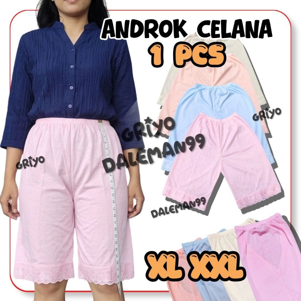 ANDROK CELANA DALAMAN WANITA / ANDROK WARNA, CELANA KULOT XL/XXL GRIYO DALEMAN99