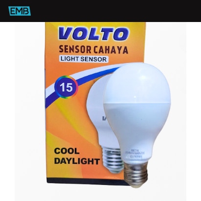 Lampu Sensor Cahaya 15 Watt  LED / Bohlam bulb e27 Fitting