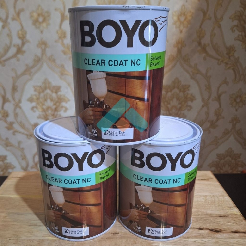 BOYO Clear Coat NC vernish politur kayu 1 liter