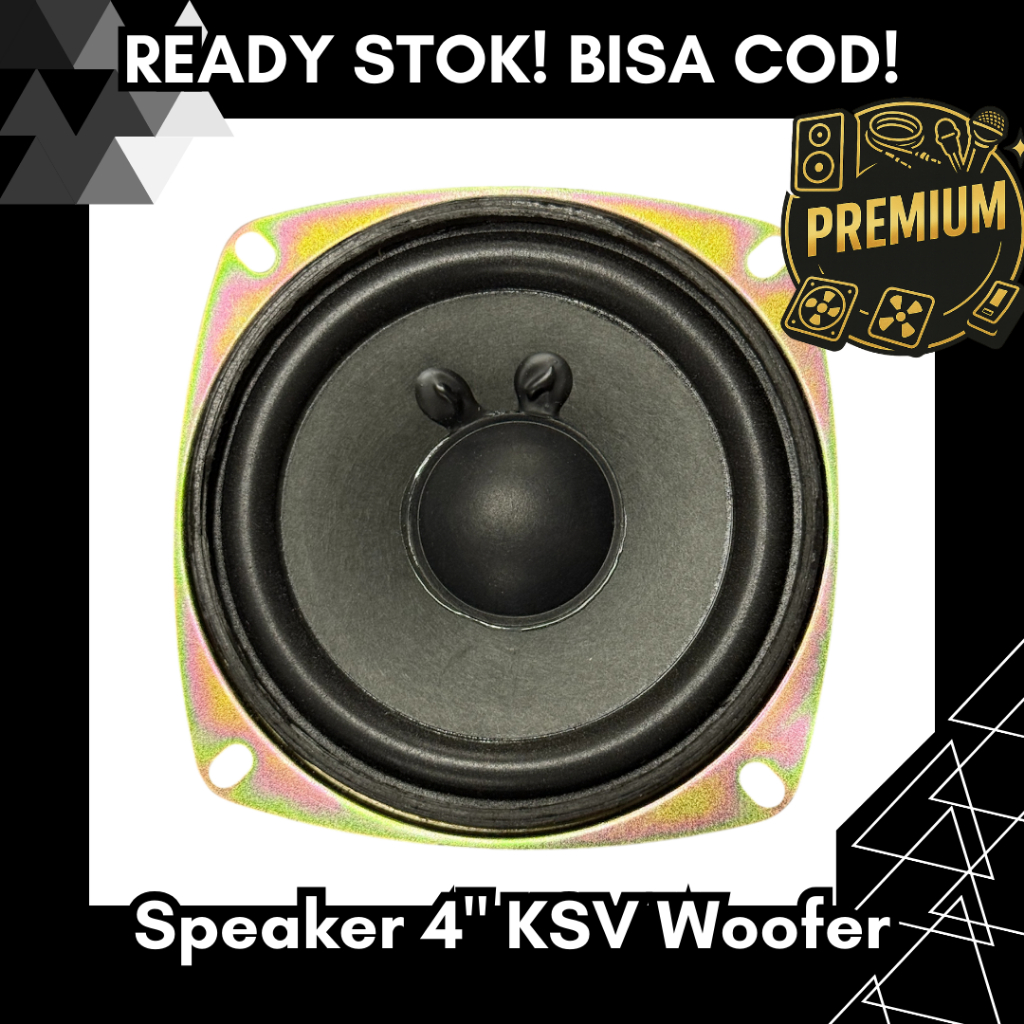 Speaker 4 Inch KSV Woofer 6 Ohm 10 Watt | Speaker Bass 4 Inci Original