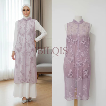 Baru Outer Brokat Wanita Premium | Outer Kondangan Elegan | Cardigan Brokat Modern 2026