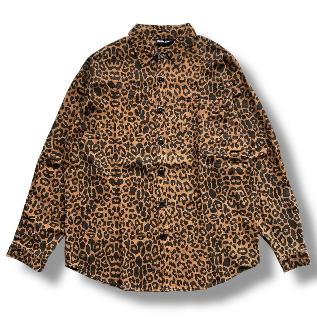Kemeja Motif Leopard Martin George