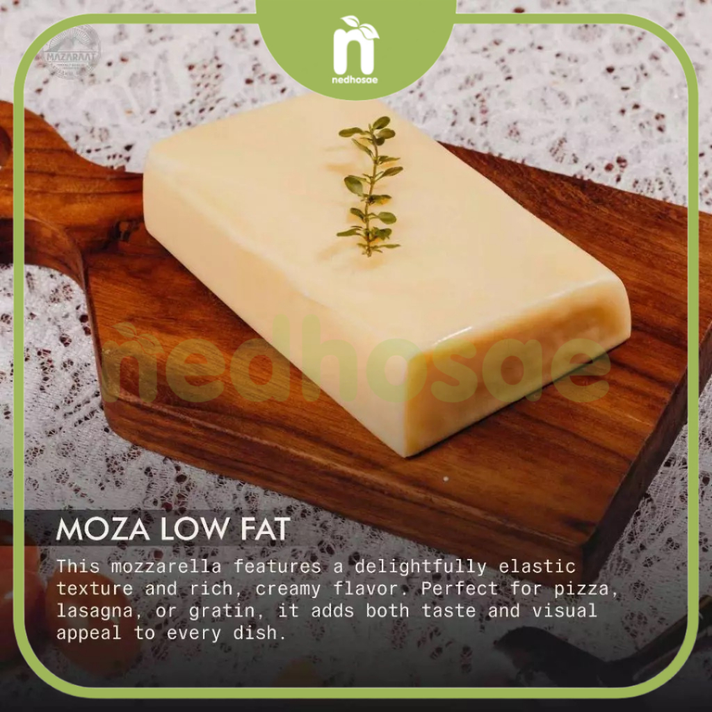 Keju Mozzarella Low Fat Mazaraat | Low Fat Mozarella Cheese by Mazaraat Artisan Cheese