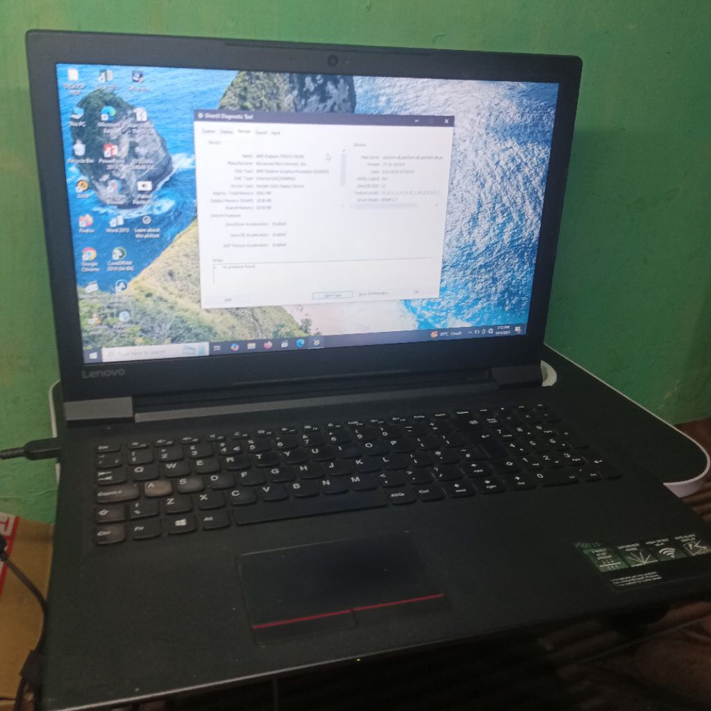 Laptop Lenovo V110-15ISK RAM 12GB SSD 256GB