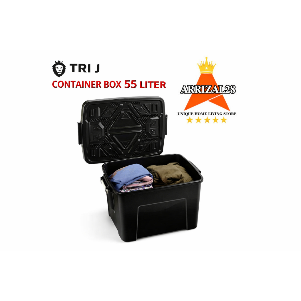 AFL TRI J BOX CONTAINER 55 LITER HITAM