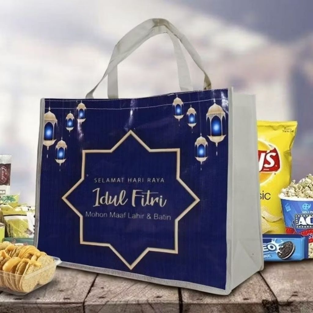 (Ecer) Tas Parsel Lebaran  Idul Fitri Jumbo / Tas Parcel Lebaran Jumbo / Tas Lebaran / Tas Hampers L