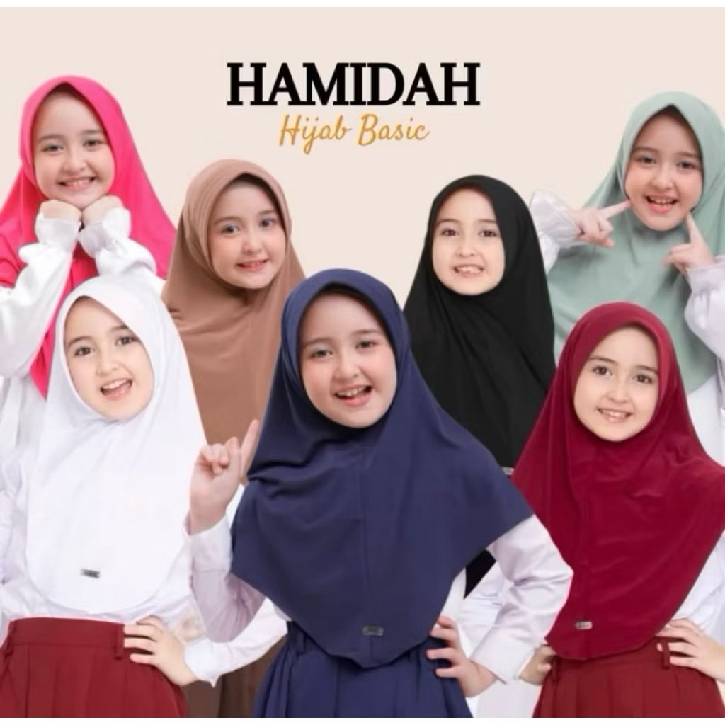 JILBAB BERGO HAMIDAH ANAK SEKOLAH PREMIUM
