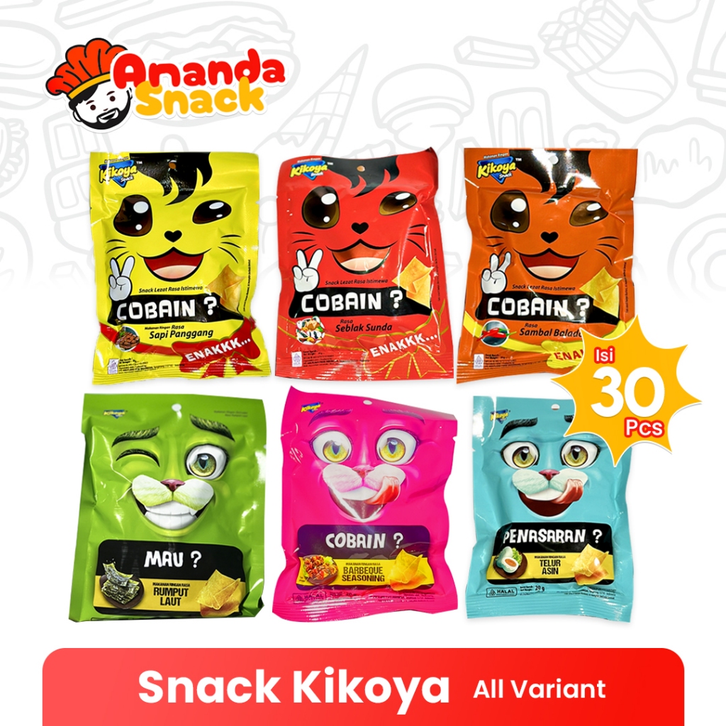 (Promo 30 Pcs) Kikoya Snack Makanan Ringan - Jajanan Kikoya - Makanan Ringan