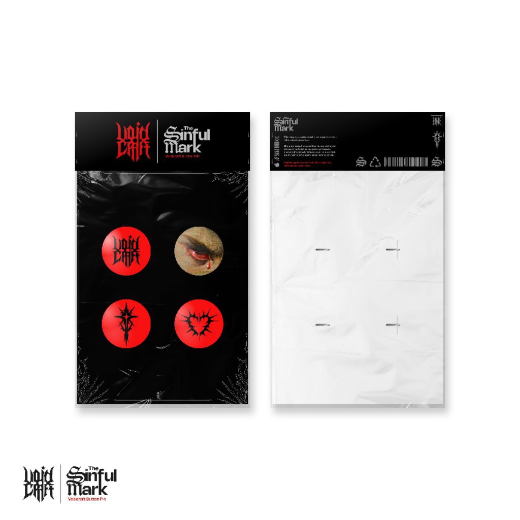 Voidcraft Button Pin - The Sinful Mark