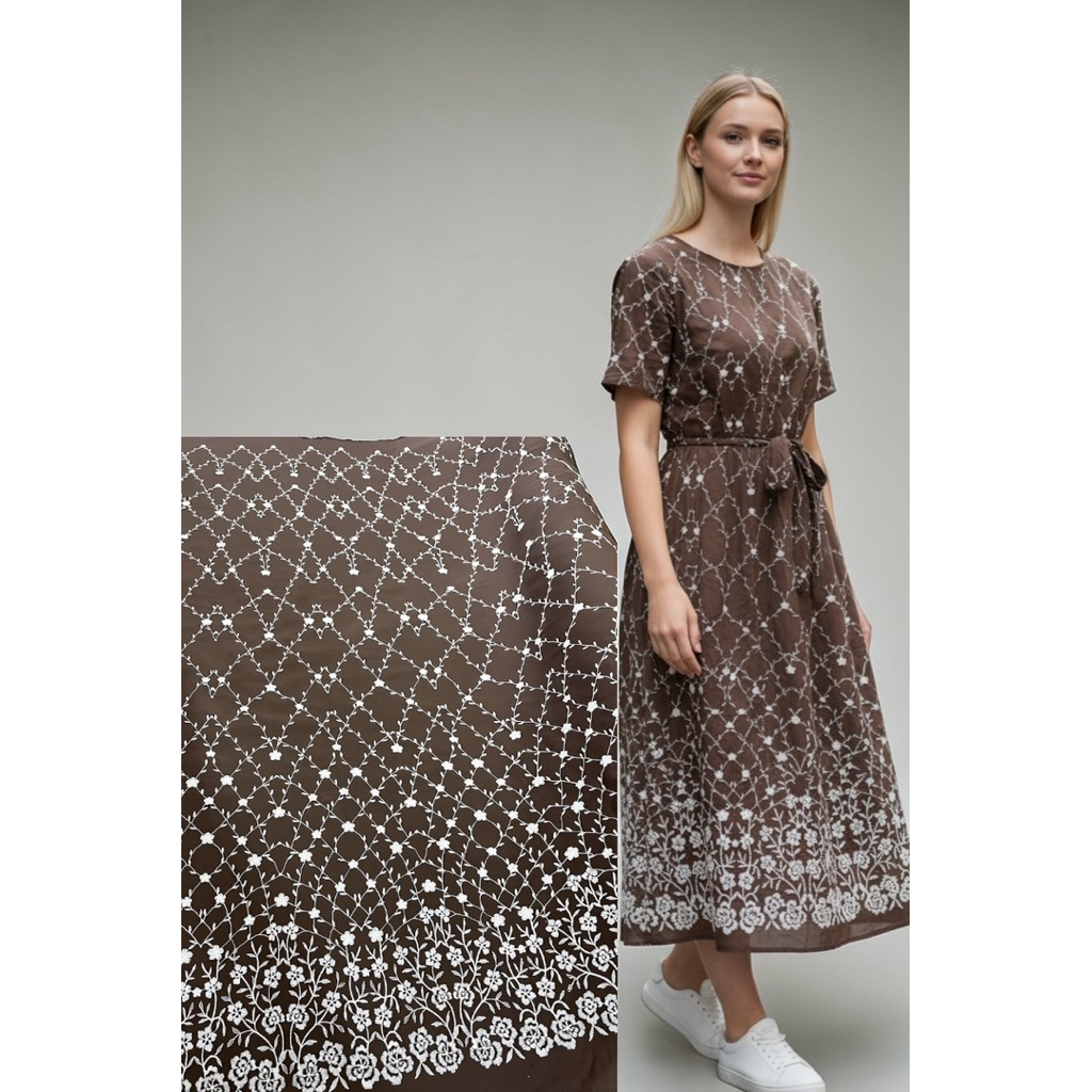 Katun Bordir/Kain Katun Bordir/Katun/Kain Bordir/Kain katun Bordir Terbaru/Katun Bordir Premium