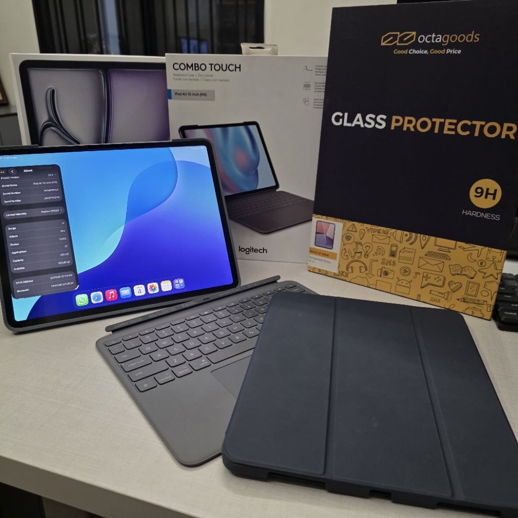 iPad Air 7 M3 256GB 13inch Garansi Resmi IBOX Bekas Second Like New bonus banyak