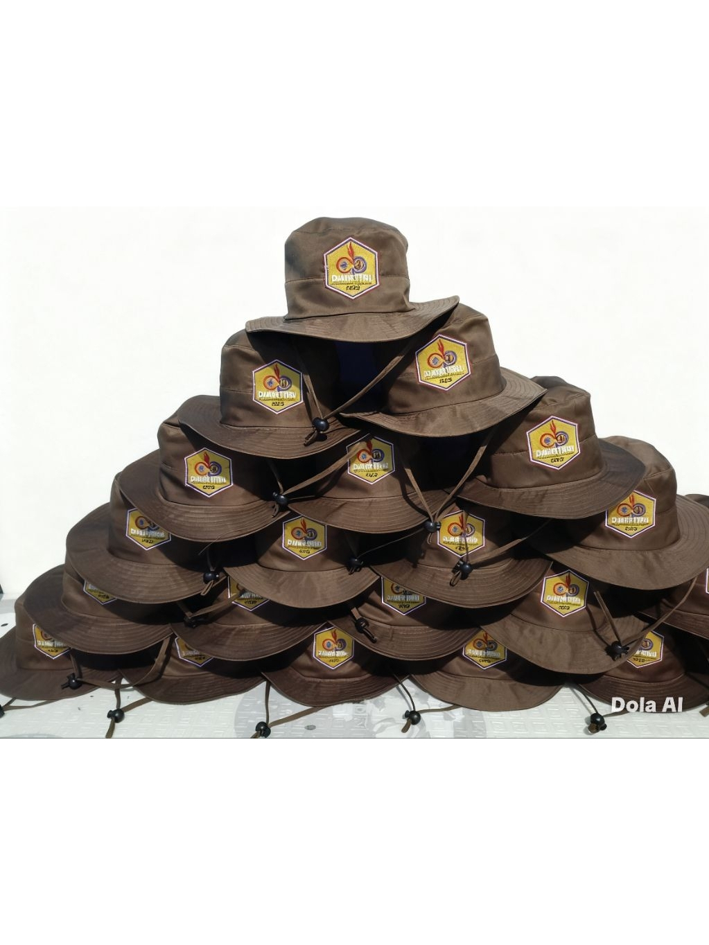 topi rimba bordir logo komputer bordir custom bordir