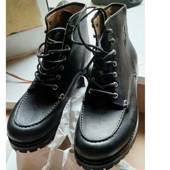 RAVEN BOOTS LEATHER MOC TOE ORIGINAL signature limited edition SZ 43