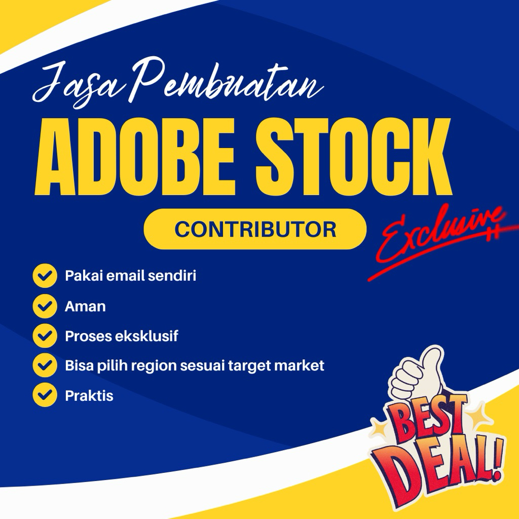 Jasa Pembuatan Akun Adobe Stock Contributor
