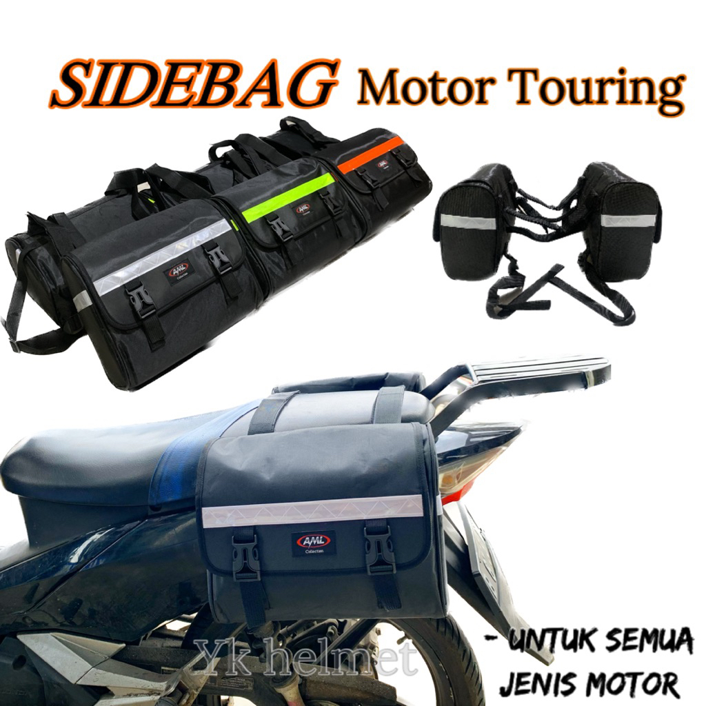 SIDE BAG MOTOR TOURING - tas bagasi motor samping - Sidebag Oval Tas Samping Motor Kanan Kiri Multif