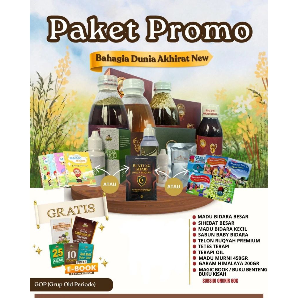 Promo Madu Beedara Paket Dunia Akhirat