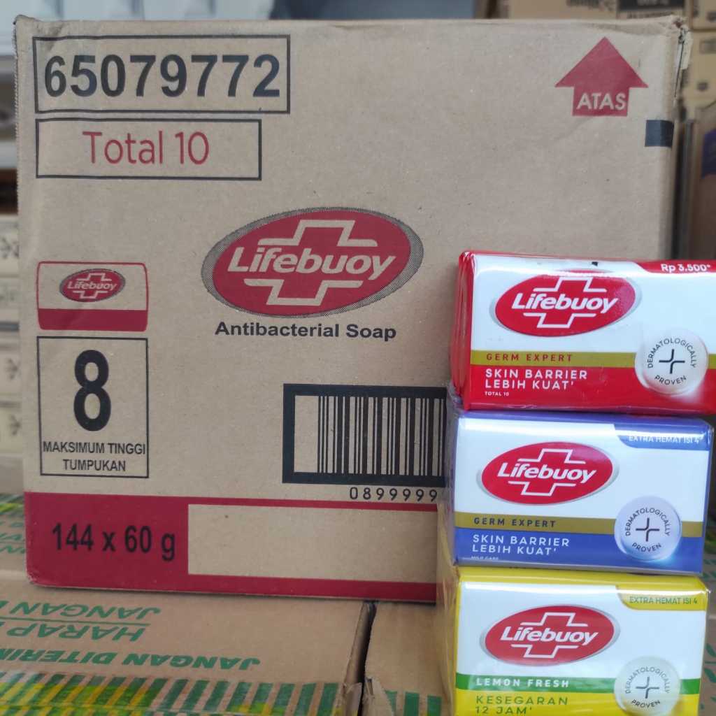 1 dus sabun mandi LIFEBUOY batangan 60 gram